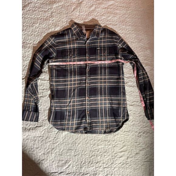 Jetty Marine Supply Company Other - Men's Navy and Gray Plaid Button-Down Shirt